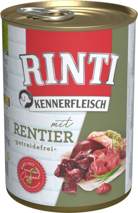Rinti Kennerfleisch mit Rentier 24 x 400 g