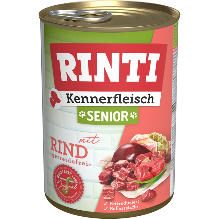 Rinti Kennerfleisch Senior mit Rind 24 x 400 g