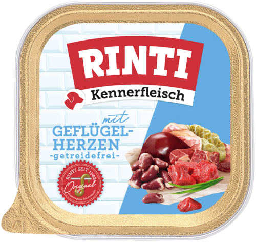 Rinti Kennerfleisch mit Geflügelherzen 9 x 300 g