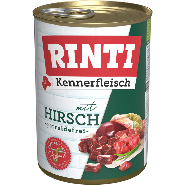 Rinti Kennerfleisch mit Hirsch 24 x 400 g