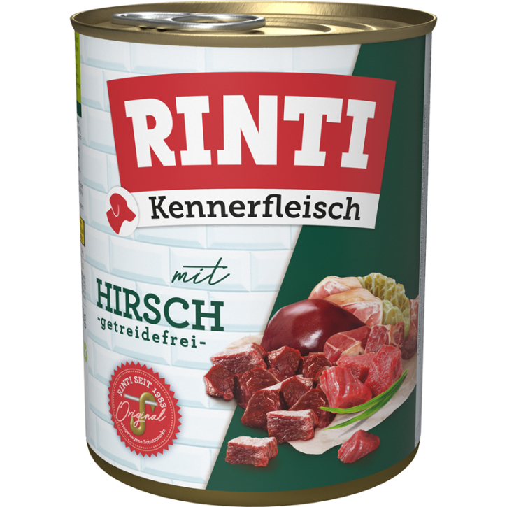 Rinti Kennerfleisch mit Hirsch 12 x 800 g