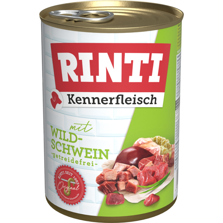 Rinti Kennerfleisch mit Wildschwein 24 x 400 g