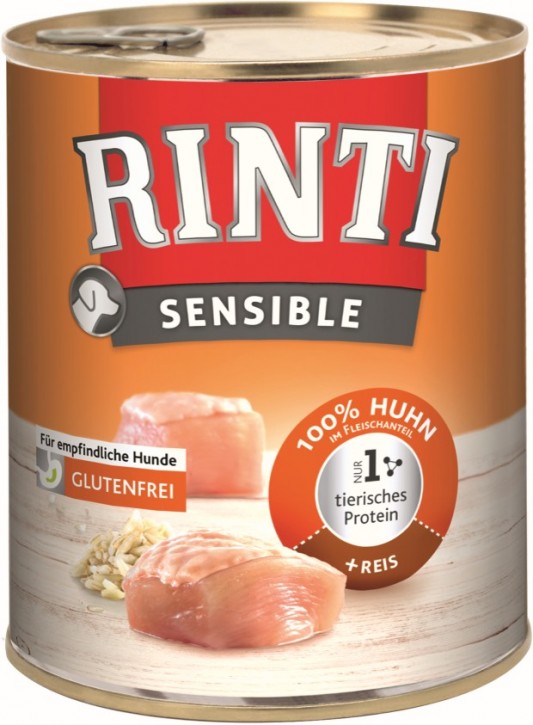 Rinti Sensible mit Huhn und Reis 12 x 800 g