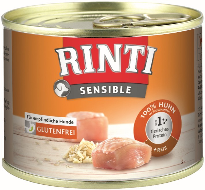 Rinti Sensible mit Huhn & Reis 12 x 185 g