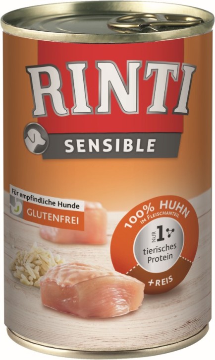 Rinti Sensible mit Huhn & Reis 12 x 400 g