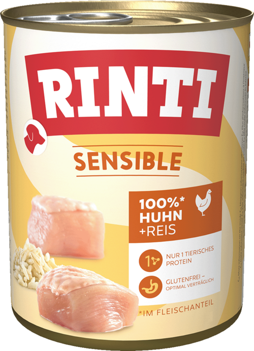 Rinti Sensible mit Huhn & Reis 12 x 800 g