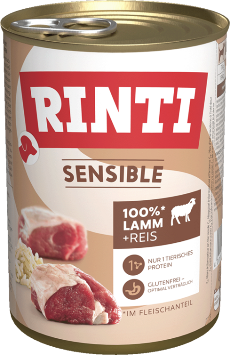 Rinti Sensible mit Lamm & Reis 12 x 400 g