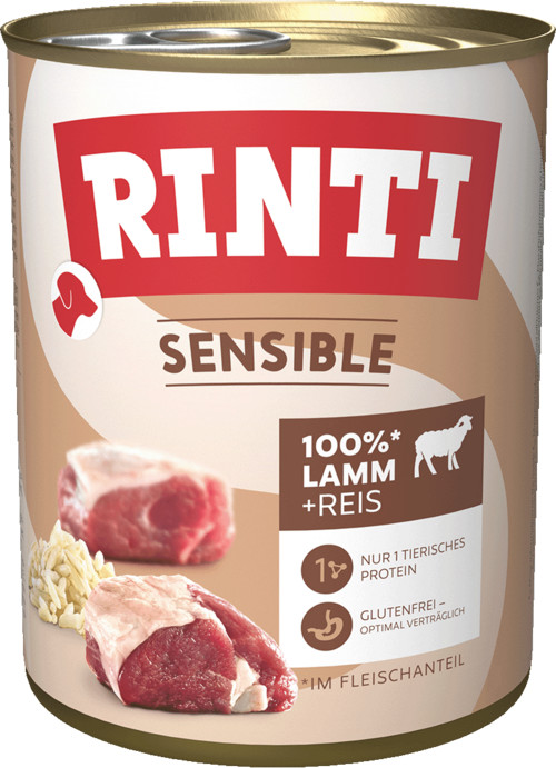 Rinti Sensible mit Lamm & Reis 12 x 800 g