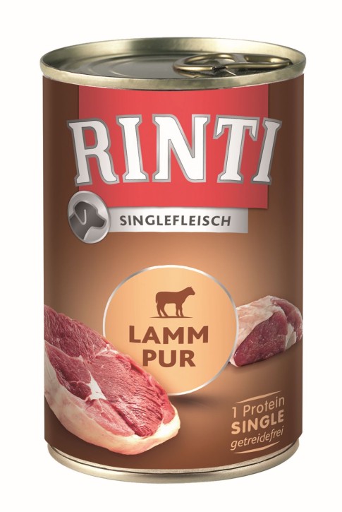 Rinti Singlefleisch Lamm Pur 12 x 400 g