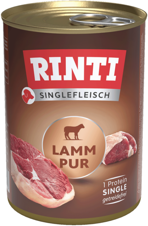 Rinti Singlefleisch Lamm Pur 12 x 400 g