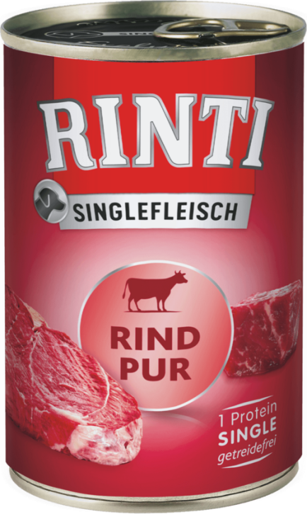 Rinti Singlefleisch Rind Pur 12 x 400 g