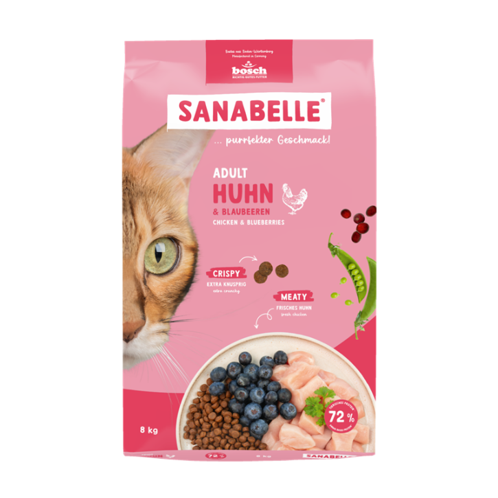 Sanabelle Life Adult Huhn & Blaubeeren 2 kg oder 8 kg (SPARTIPP: unsere Staffelpreise)