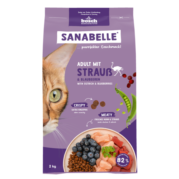 Sanabelle Life Adult Strauß & Blaubeeren 2 kg