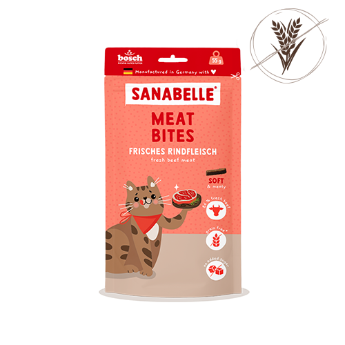 Sanabelle Meat Bites frisches Rindfleisch 7 x 55 g