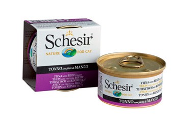 Schesir Cat Jelly Thunfisch mit Rinderfilet 24 x 85 g