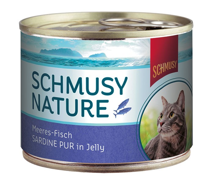 Schmusy Nature Meeresfisch Sardine pur in Jelly 12 x 185 g