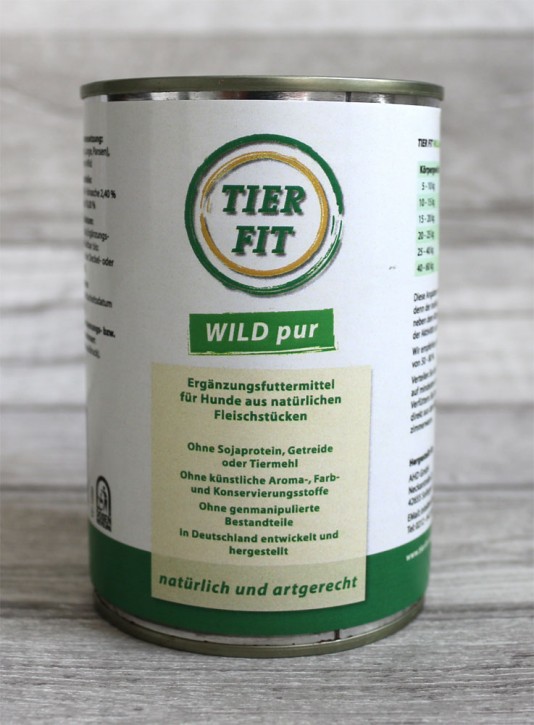 TierFit Wild pur 12 x 400 g