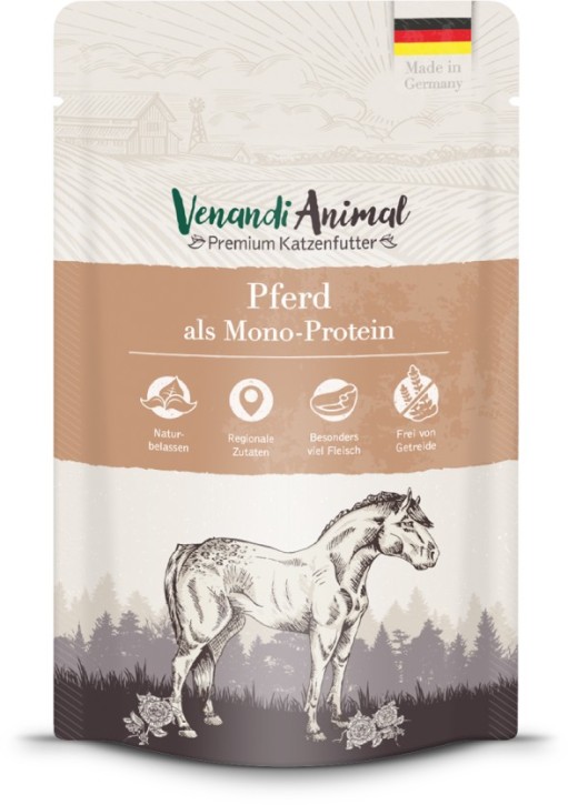 Venandi Cat Pferd Monoprotein 12 x 125 g