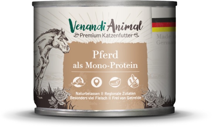 Venandi Cat Pferd Monoprotein 12 x 200 g