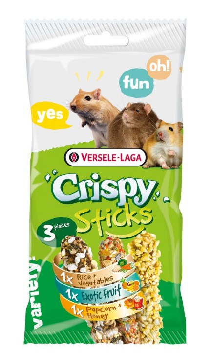 Versele Laga Crispy Sticks Allesfresser Triple Variety 8 x 160 g