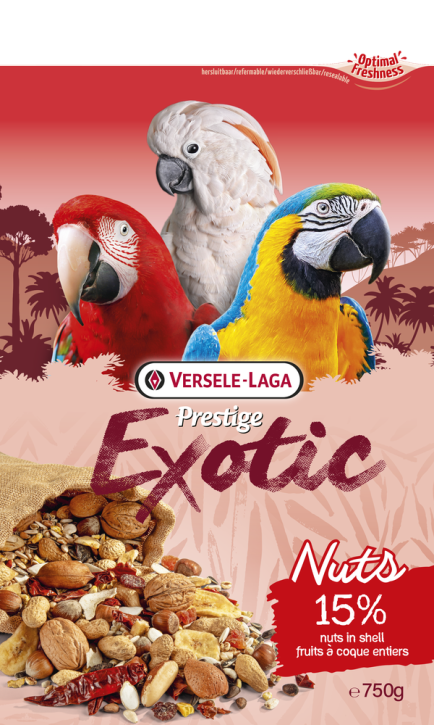 Versele Laga Prestige Premium Exotic Papageien Nuts 750 g oder 15 kg