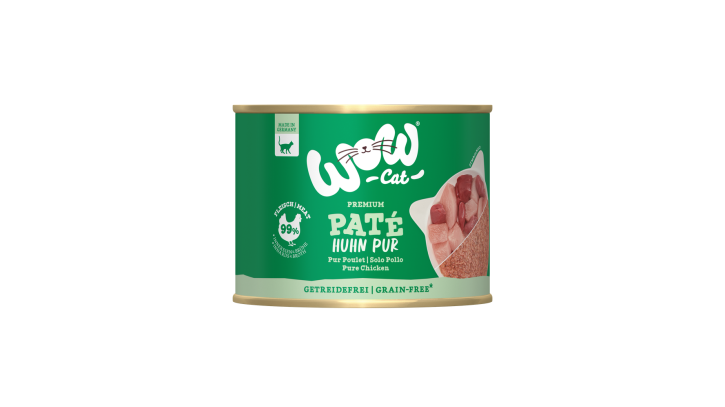 WOW Cat Adult Paté Huhn Pur 125 g, 200 g oder 400 g