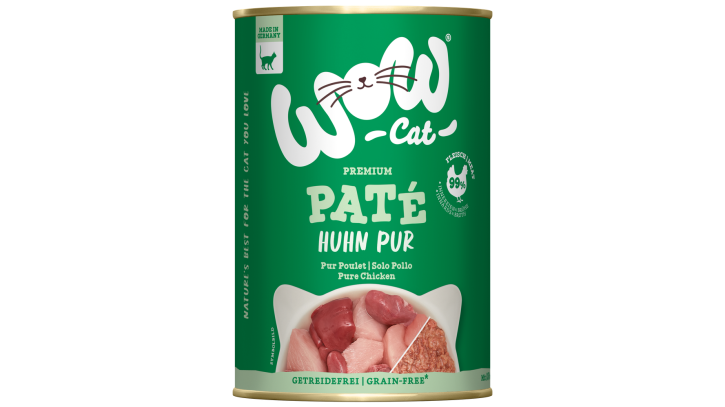 WOW Cat Adult Paté Huhn Pur 12 x 400 g