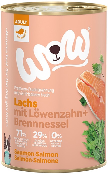 WOW Dog Adult Lachs 400 g oder 800 g