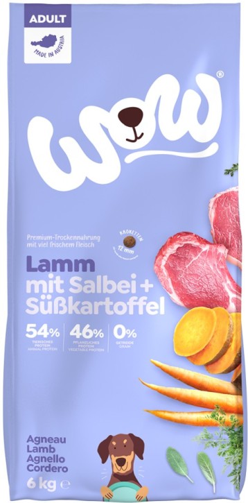 WOW Dog Adult Lamm 6 kg