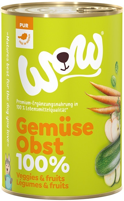 WOW Dog Gemüse & Obst 12 x 400 g