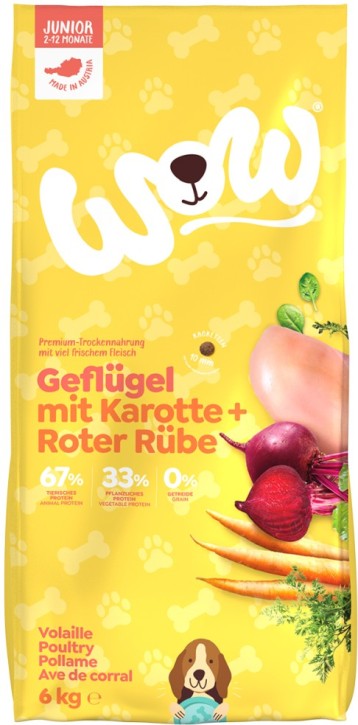 WOW Dog Junior Geflügel 6 kg