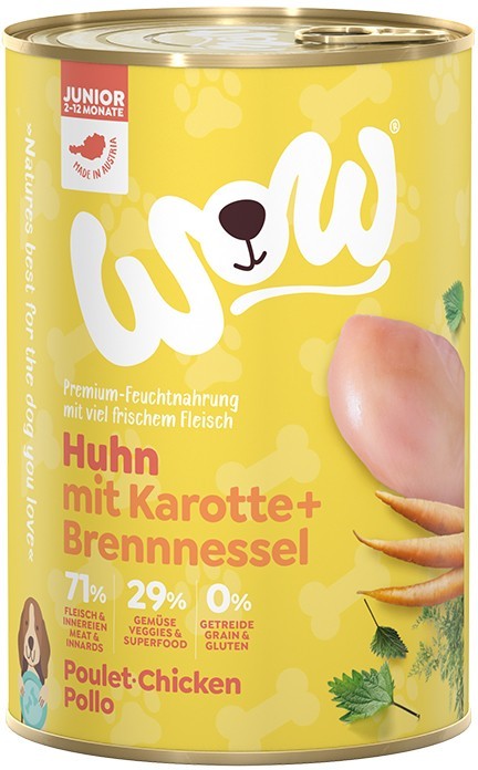 WOW Dog Junior Huhn 400 g oder 800 g