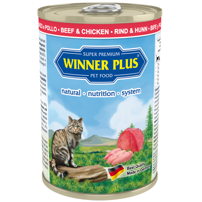 Winner Plus Cat Rind & Huhn 195 g oder 395 g