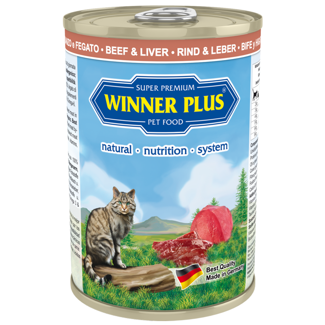 Winner Plus Cat Rind & Leber 195 g oder 395 g