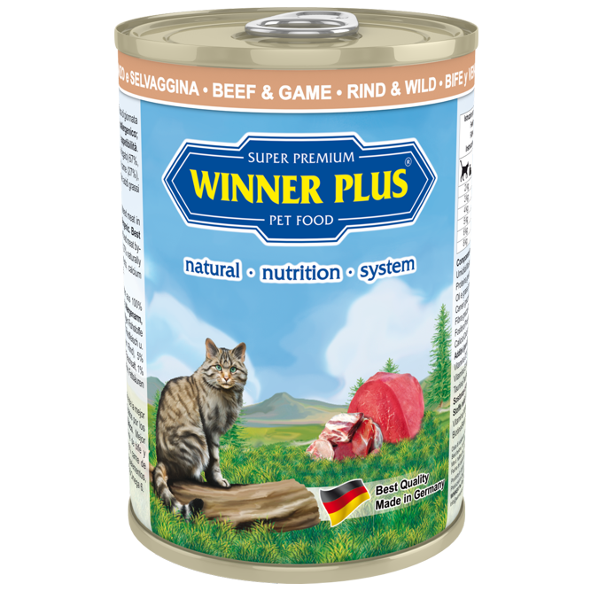 Winner Plus Cat Rind & Wild 195 g oder 395 g