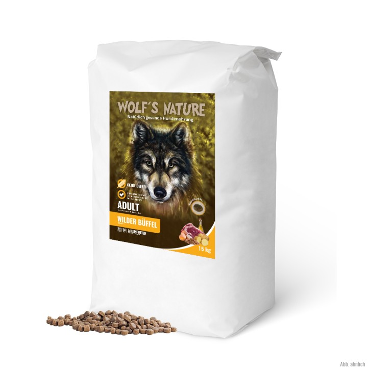 Wolfs Nature Adult Wilder Büffel 8 kg oder 15 kg (SPARTIPP: unsere Staffelpreise)