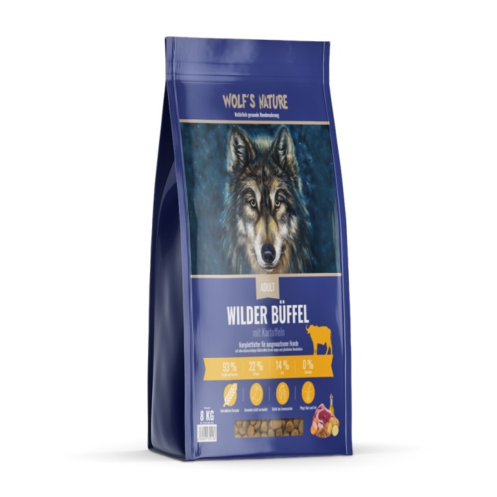 Wolfs Nature Adult Wilder Büffel 8 kg