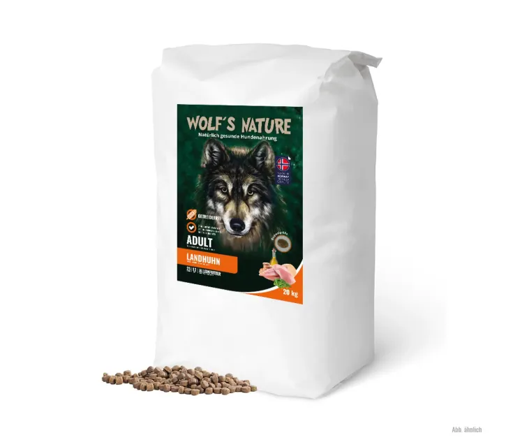 Wolfs Nature Adult Landhuhn 20 kg