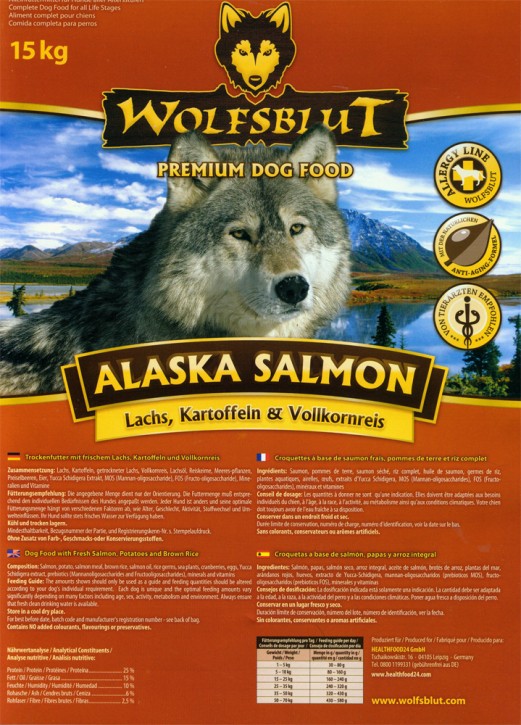 Wolfsblut Alaska Salmon 2 x 12,5 kg (Staffelpreis)